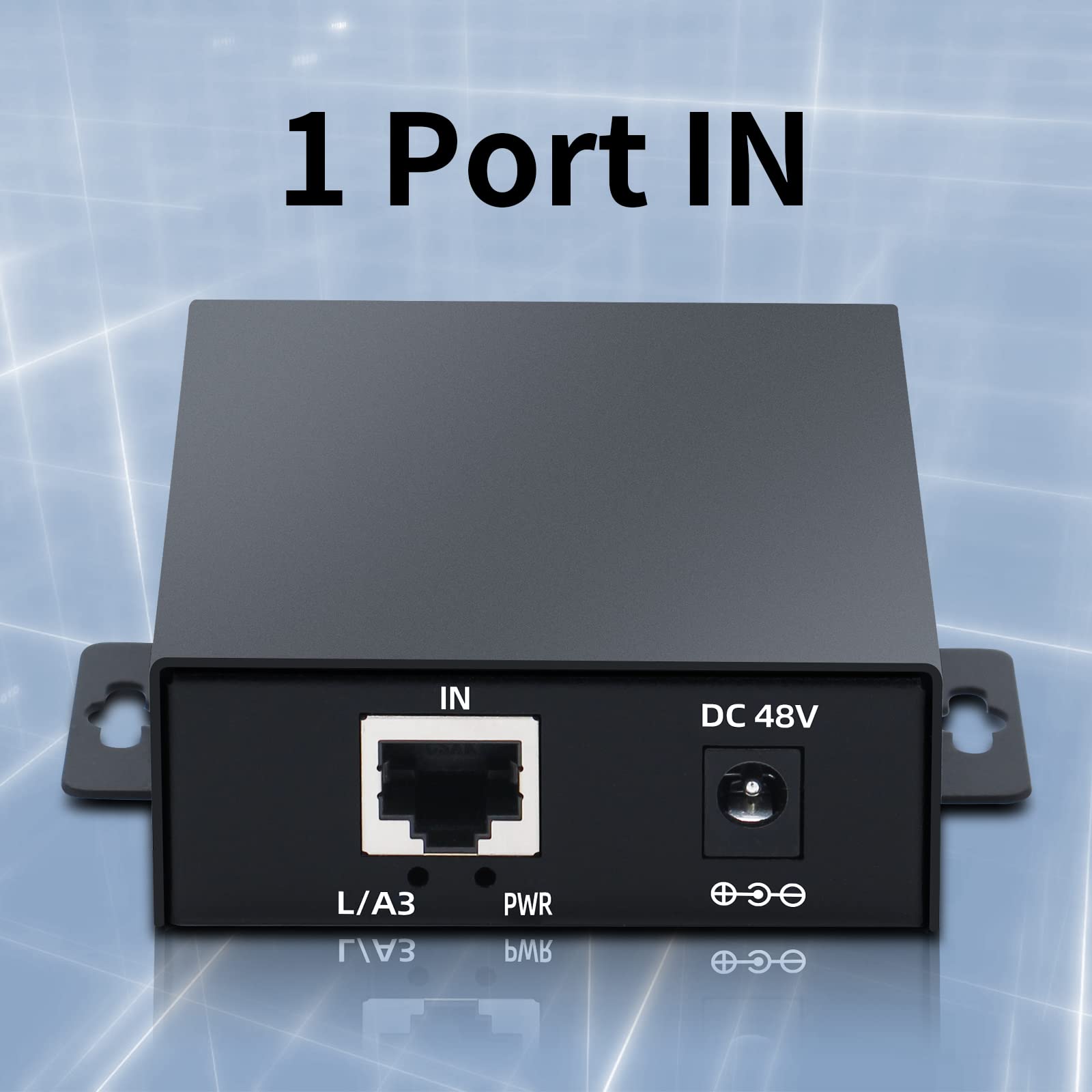 SODOLA 2 Port POE Extender 10/100Mbps,1 in 2 Out POE Repeater for Security Systems IP Camera, PoE Amplifier, PoE Booster, Wall-Mount, IEEE 802.3at / 802.3af, Metal Housing Network PoE Signal Extender