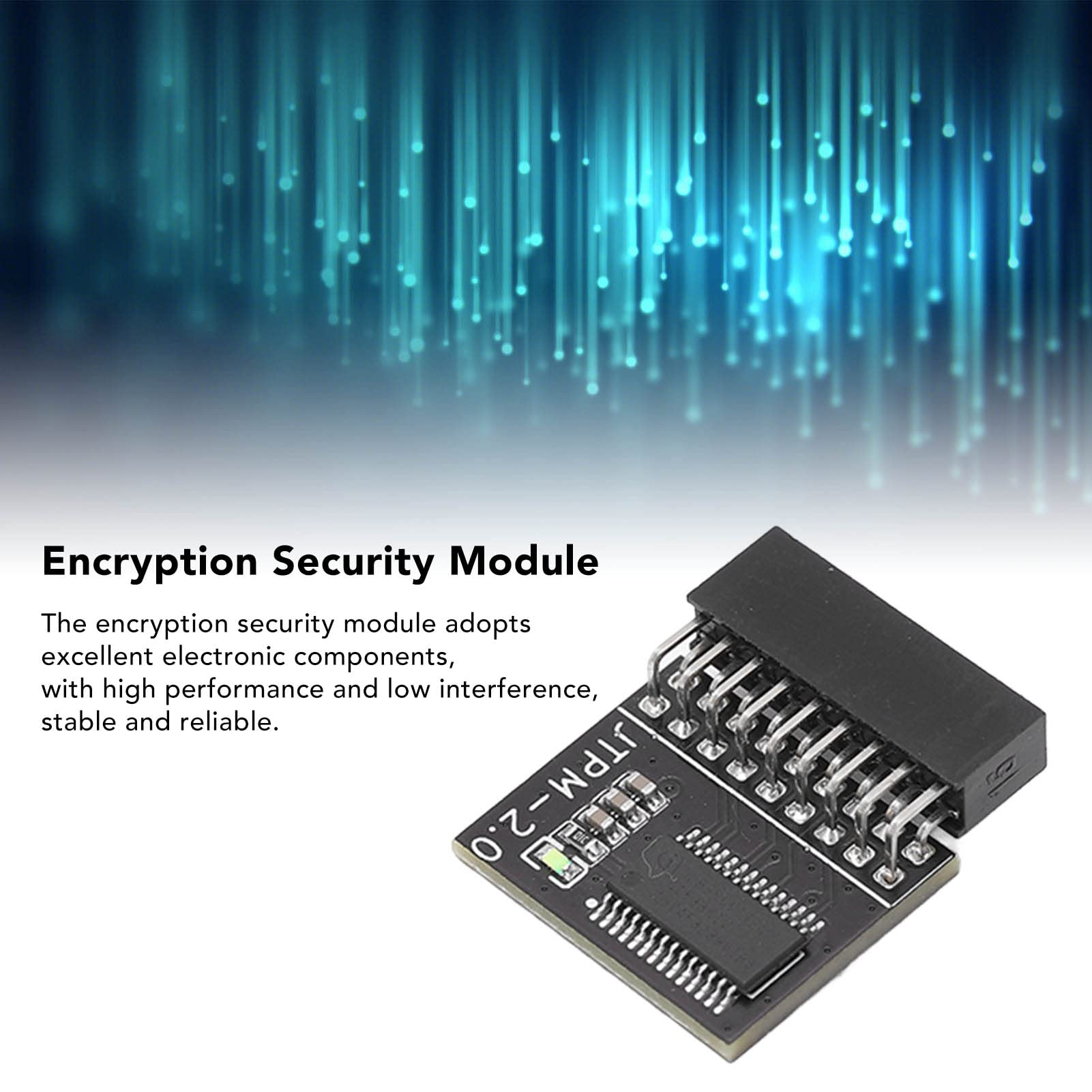 18 Pin Security Module TPM 2.0 Remote Card Encryption Module LPC Interface Compatible PC Electronic Components