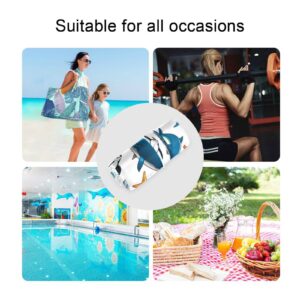 Kigai Sea Animals Waterproof Wet Dry Bag Reusable with Handle for Travel, Beach, Pool, Diapers, Toiletries 2Pcs