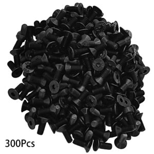 NACX M3 x 8mm Flat Head Countersunk Machine Screws Hex Head Socket Screws, Allen Socket Drive, Black Oxide Finish, Grade 10.9 Carbon Steel, 300Pcs