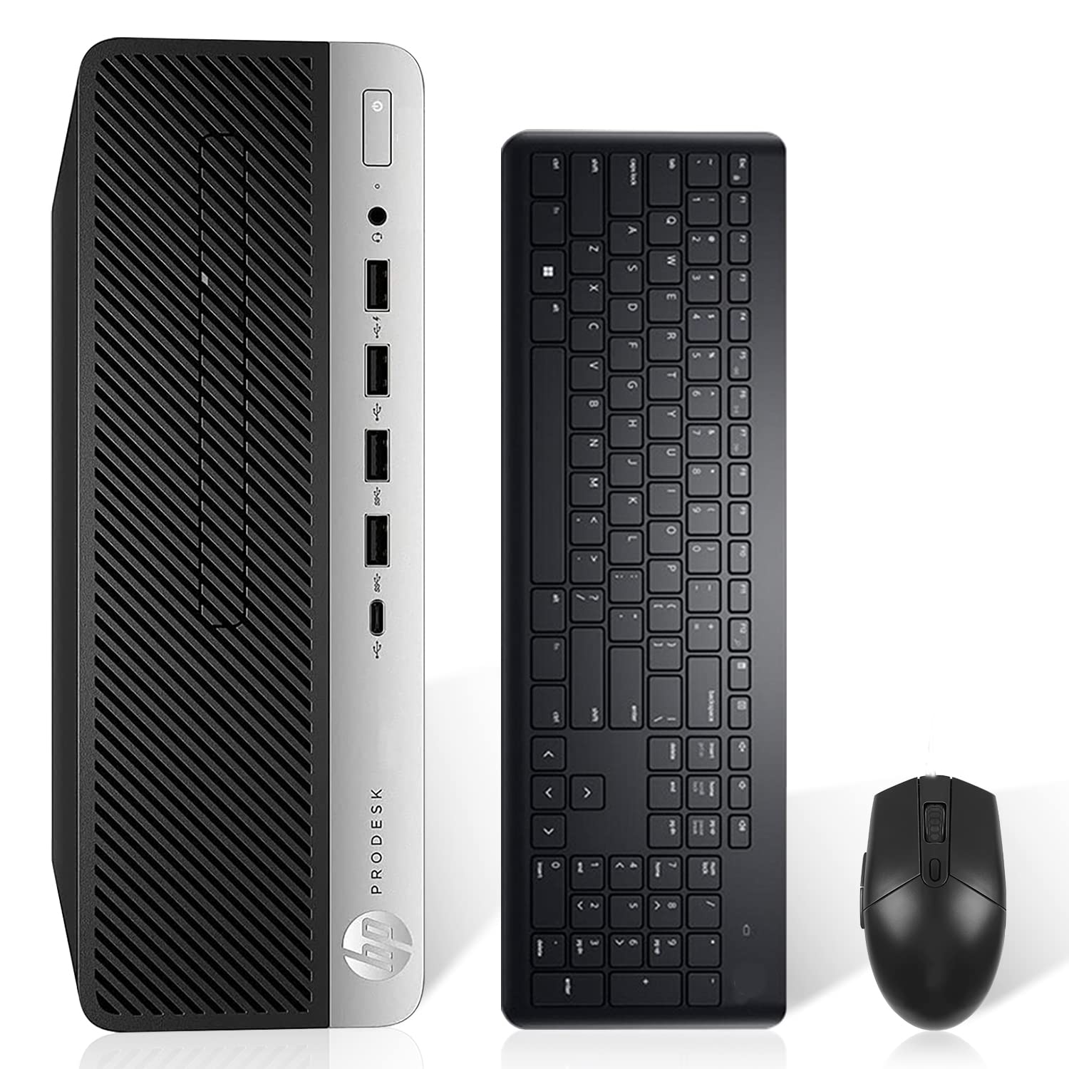 HP Gaming Desktop i5 ProDesk 600 G3 Small Form Factor,Renewed PC Windows 10,16GB DDR4, 1TB NVMe SSD M.2 + 2TB HDD,NVIDIA GeForce GT 1030 2GB,HDMI,Wi-Fi,BT,DVD,Wireless Keyboard & Mouse