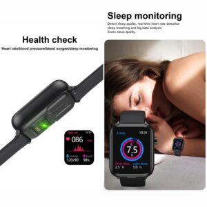 X8 2 in 1 Smart Watch with Earbuds Smartwatch TWS Bluetooth Earphone Health Monitor Sport Watch Fitness Tracker (X8-Black)