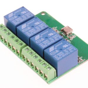 NOYITO HID Drive-free USB Computer Control Switch Relay Module USB Smart Switch Control Plug and Play (4-Channel Micro-USB)