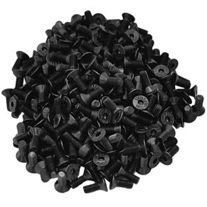 NACX M3 x 8mm Flat Head Countersunk Machine Screws Hex Head Socket Screws, Allen Socket Drive, Black Oxide Finish, Grade 10.9 Carbon Steel, 300Pcs