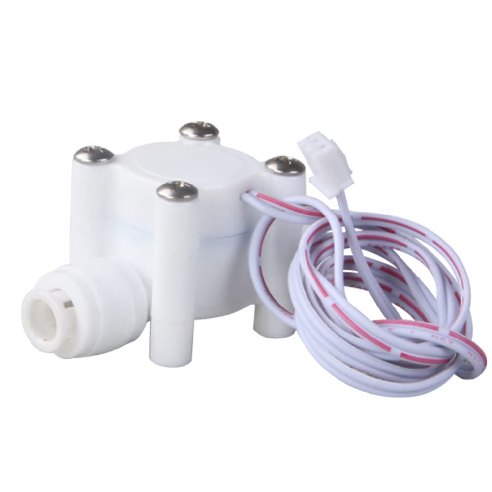 1/4" Water Flow Hall Effect Sensor Switch 0.3-6L/min Flowmeter Counter Food-Grade Water Meter Flow Sensor