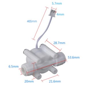 1/4" Water Flow Hall Effect Sensor Switch 0.3-6L/min Flowmeter Counter Food-Grade Water Meter Flow Sensor