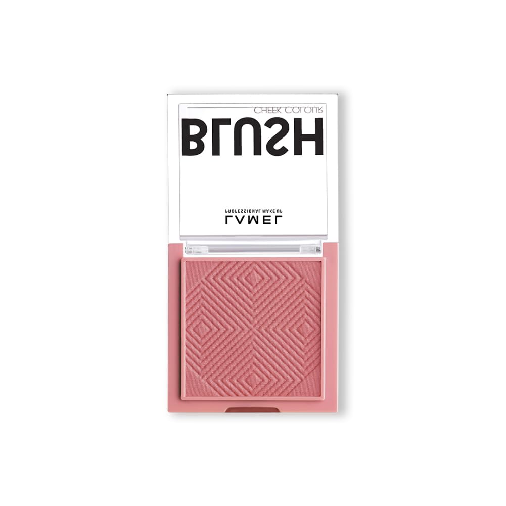 Lamel Pink Blush Cheek Color Mini - Blendable Natural Blush Powder - Enhances & Defines Shapes & Features - Contouring Powder Blush - 4 Universal Shades - № 405 (Pink Blossom) - 3.8g / 0.13 oz