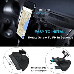 Car Mount CD Slot Magnetic Holder Swivel Dock Strong Grip Compatible with Razer Phone 2