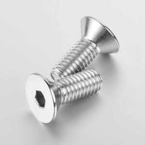 M10-1.5 × 25MM DIN7991 of 304 Stainless Steel Countersunk Screw Bolt Fully Thread Flat Head Socket Cap Screws Metric 10PCS