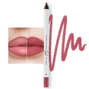 lamel matte gel lip liner pencil | weightless & creamytexture - sharpenable - longwear & waterproof - high pigmented & flawless finish - cruelty-free & paraben-free - 404, 1,7g/0.05oz. (berry)