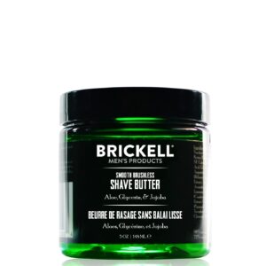 Brickell Men’s Smooth Brushless Shave Routine - Shave Butter & Aftershave - Natural & Organic