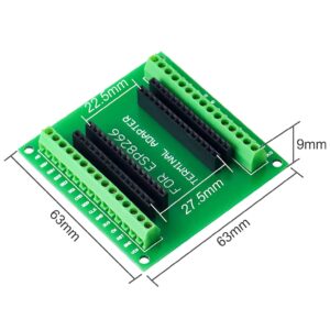 HiLetgo 3pcs NodeMCU GPIO Board ESP8266 NodeMCU Pin Out IO Out 1 into 2 for ESP8266 ESP-12E NodeMCU Development Board