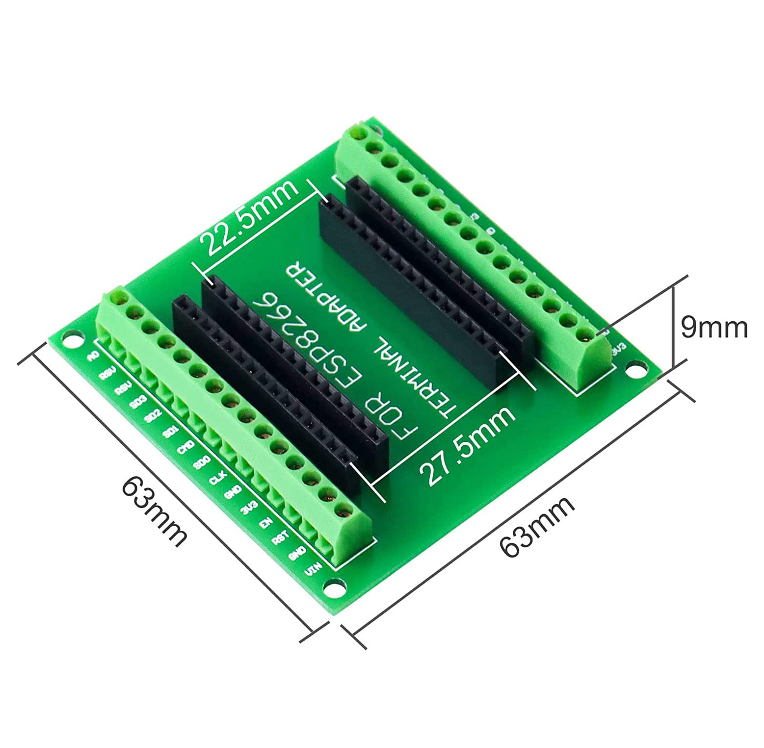 HiLetgo 3pcs NodeMCU GPIO Board ESP8266 NodeMCU Pin Out IO Out 1 into 2 for ESP8266 ESP-12E NodeMCU Development Board