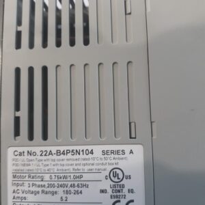 22A-B4P5N104 PowerFlex 4 AC Drive 240V 0.75KW VFD Sealed in Box 1 Year Warranty