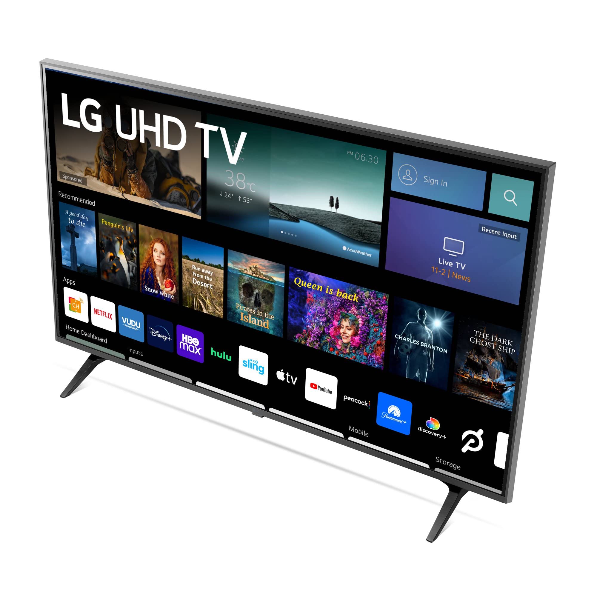 LG 43 Inch Class UQ7070 ZUD series LED 4K UHD Smart webOS 22 TV