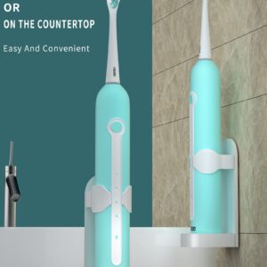 CRKIOB Electric Toothbrush for Adults Ultrasonic Rechargeable Power Toothbrushes One Charge for 180 Days Use with 2 Brush Heads and Holder Electric Toothbrushes (Green)