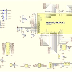 MDBT50Q-DB Nordic nRF52840 Module Demo Board Dev Kit 48 GPIO Bluetooth Module BT5.2 FCC IC CE Telec KC SRRC (Chip Antenna)