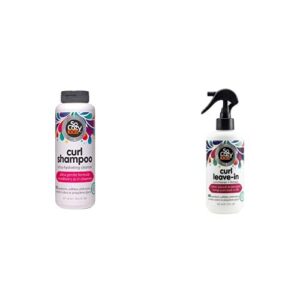 so cozy curl shampoo & curl conditioning leave-in detangler spray bundle for kids