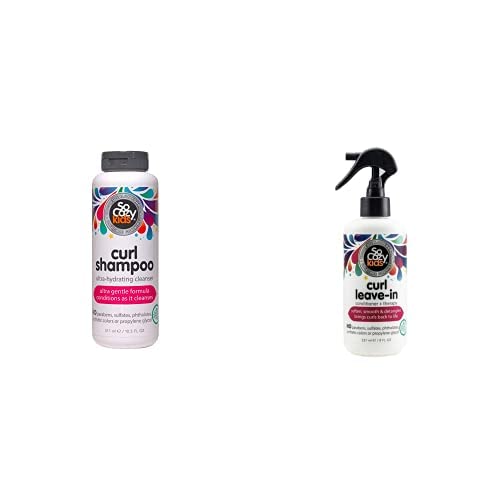 So Cozy Curl Shampoo & Curl Conditioning Leave-In Detangler Spray Bundle for Kids