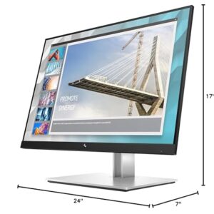 HP E24i G4 WUXGA 24 Inch Monitor NO STAND 60Hz IPS Low Blue Light Mode Anti-Glare VESA Mountable ENERGY STAR Certified for Desktop Laptop Computer Flat Screen, VGA DisplayPort USB HDMI Port (Renewed)