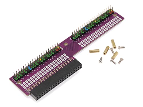 Raspberry Pi 400 GPIO Header Expansion Adapter, with Color-Coded Header,Easy Connect to Your Pi400-Purple