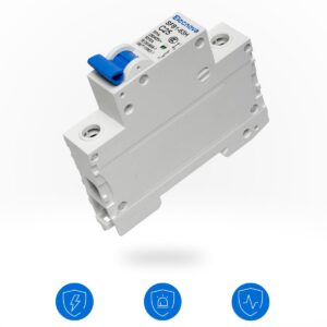 Elecnova 6-63A AC Miniature Circuit Breaker, 1 Pole 32 Amp 230V, DIN Rail Mounted Circuit Breakers, Overload, Short-Circuit Tripping, MCB, 110V / 120V Available