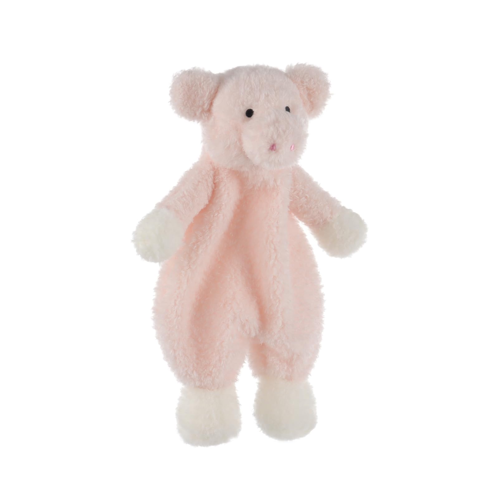 Apricot Lamb Stuffed Animals Security Blanket Pink Pig Infant Nursery Character Blanket Luxury Snuggler Plush 10 Inches