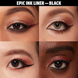 NYX PROFESSIONAL MAKEUP Control Freak Eyebrow Gel, Clear + Epic Ink Liner, Black (2-Pack Bundle)