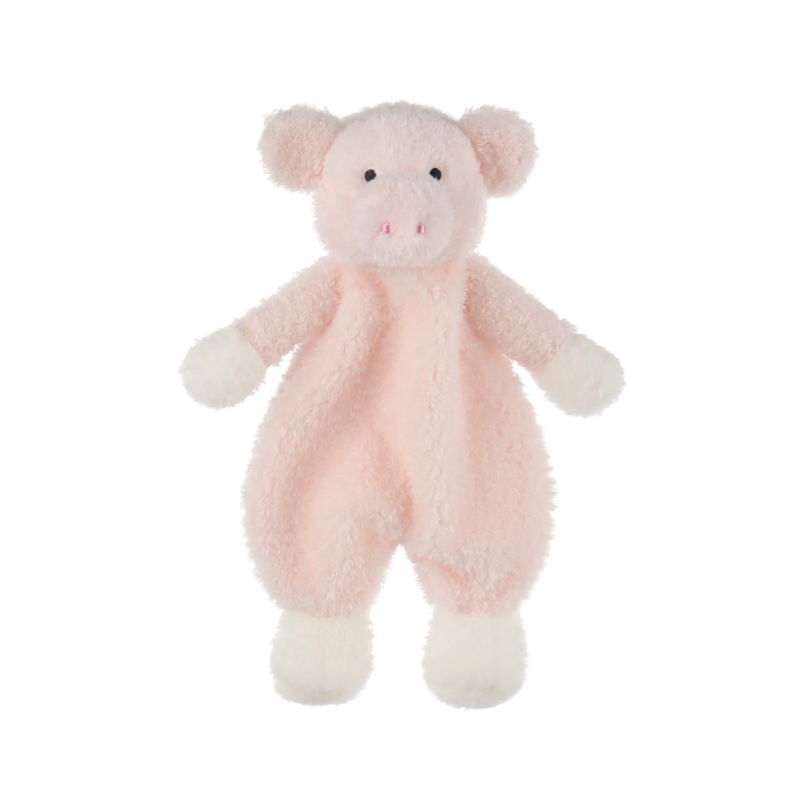 Apricot Lamb Stuffed Animals Security Blanket Pink Pig Infant Nursery Character Blanket Luxury Snuggler Plush 10 Inches