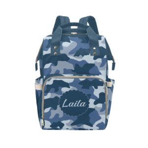 xozoty camouflage blue army diaper bags backpack with name personalized baby bag nursing nappy bag travel tote bag gifts