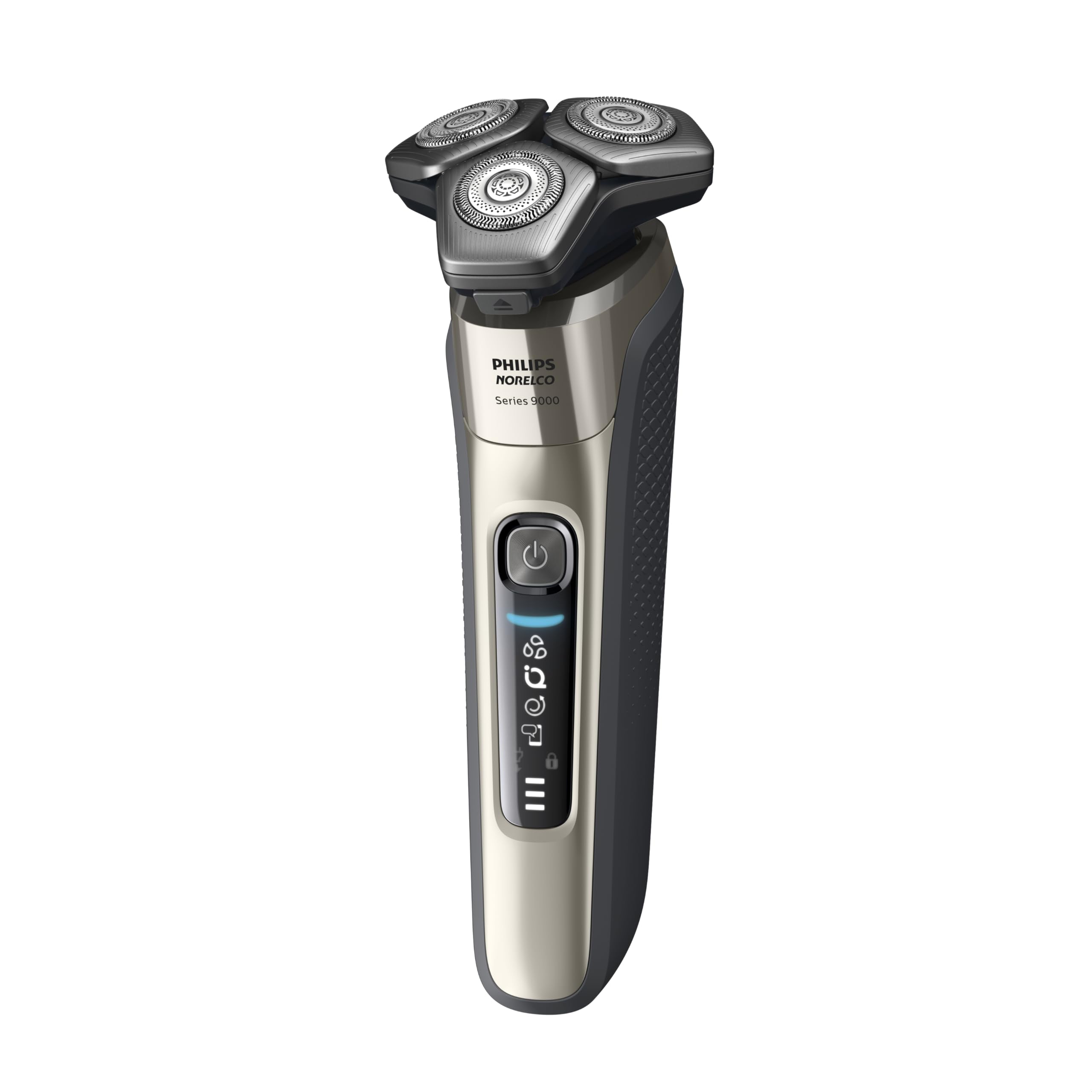 Philips Norelco 9400 Rechargeable Wet/Dry Electric Shaver with SenseIQ and Comfort Glide Ring Technology, Silver, S9502/83