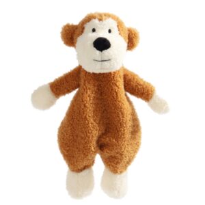 apricot lamb stuffed animals security blanket brown monkey infant nursery character blanket luxury snuggler plush 10 inches