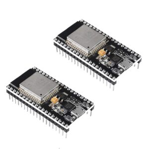 Diitao 2PCS ESP32 ESP32S ESP-WROOM-32 Development Board,NodeMCU 2.4GHz Dual-Core WLAN WiFi +Bluetooth 2 Function Microcontroller (ESP32 38PIN)