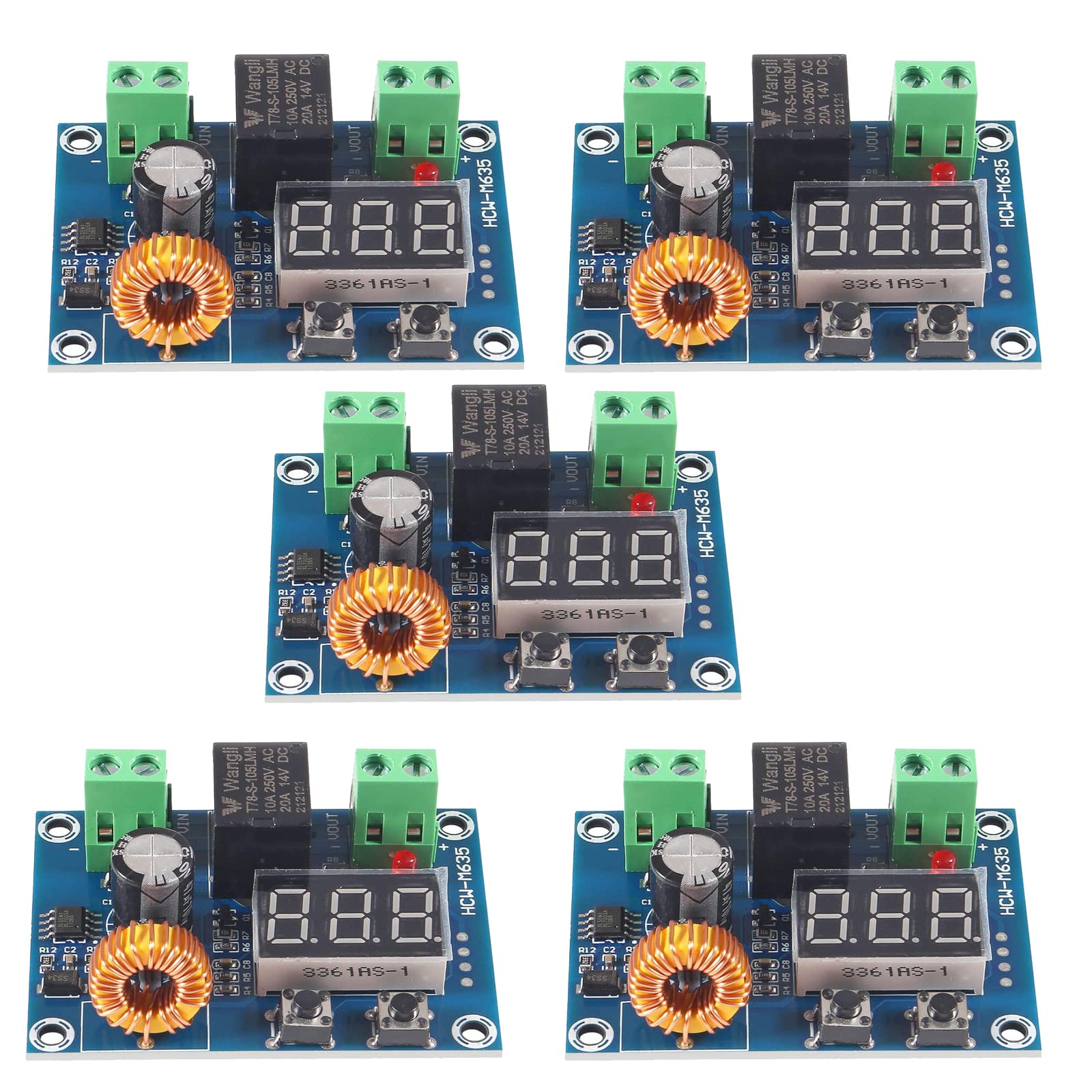 Diitao 5PCS 12V-36V DC Voltage Protection Module XH-M609 Digital Low Voltage Protector Disconnect Switch Protection Module