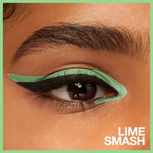 MAYBELLINE New York Tattoo Studio Long-Lasting Sharpenable Eyeliner Pencil, Glide on Smooth Gel Pigments with 36 Hour Wear, Waterproof Lime Smash 0.04 oz