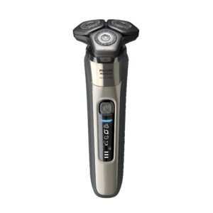 Philips Norelco 9400 Rechargeable Wet/Dry Electric Shaver with SenseIQ and Comfort Glide Ring Technology, Silver, S9502/83