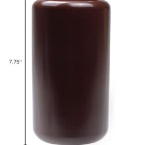 United Scientific Supplies 33466 | Laboratory Grade HDPE Wide Mouth Amber Reagent Bottle | Designed for Laboratories, Classrooms, or Storage at Home | 1,000mL (1L) Capacity | Pack of 6