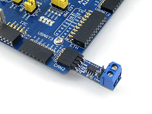 Waveshare SN65HVD230 CAN Board Connecting MCUs to CAN Network Features ESD Protection Communication Evaluation Development Board 3.3V [2 PCS]