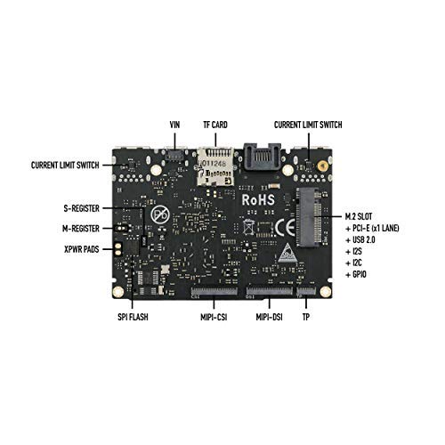 Khadas Single Board Computer, VIM3 Pro Amlogic A311D,Faster CPU,Neural Processing Unit for A.I.Switchable PCIe and USB 3.0,Dual Independent Displays,Dual Cameras (4+32GB)+OS08A10 8 megapixel HDR Camer