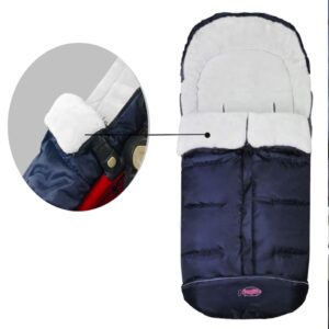 funlife 0-4T Anti-Kick Winter Warm Stroller Blanket,Cozy Baby Sleeping Bag Cocoon Adaptable for All Strollers Waterproof,Anti-Slip,Extendable,Multifunction Use Footmuff for Stroller Blanket