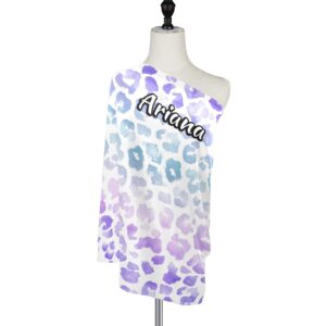 Custom Leopard Tie Dye Stretchy Baby Car Seat Canopy Presonalized Infant Stroller Cover Multi Use Baby Carseat Cover Customized Nursing Cover for High Chair