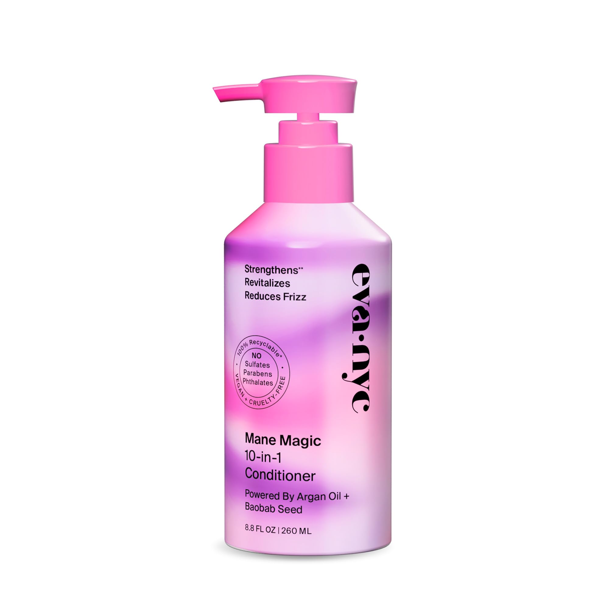 EVANYC Hair Conditioner, Mane Magic 10-in-1, 8.8 fl oz, Sulfate Free, Strengthening Conditioner for Dry Hair and All Hair Types, GMO-Free, Vegan, Plant Protein, Argan Oil, Baobab Seed Oil