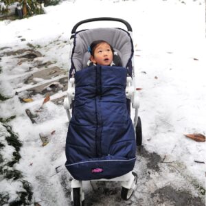 funlife 0-4T Anti-Kick Winter Warm Stroller Blanket,Cozy Baby Sleeping Bag Cocoon Adaptable for All Strollers Waterproof,Anti-Slip,Extendable,Multifunction Use Footmuff for Stroller Blanket