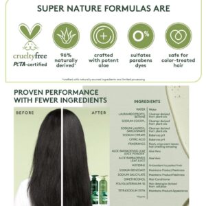 Super Nature Potent Aloe Gentle Moisture Shampoo and Conditioner Sulfates Free, 30 Fl Oz