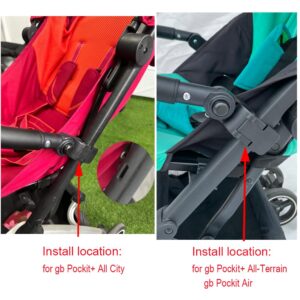 AICTIMO Baby Stroller Bumper Bar Compatible with gb Pockit Air, gb Pockit+ All-Terrain and gb Pockit+ All City Stroller, Stroller Accessories Leather Armrest (Bumper for gb Pockit+ All City)