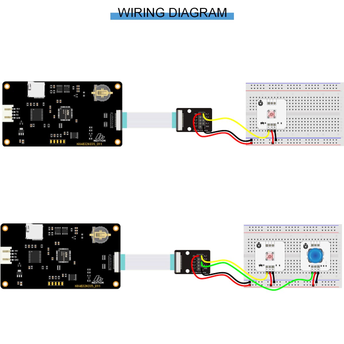 DKARDU Nextion IO Adapter GPIO Expansion Board with FFC Cable Dupont Cable for Nextion Enhanced 2.4" 2.8" 3.2" 3.5" 4.3" 5" 7 Intelligent Display 7 10.1 inch