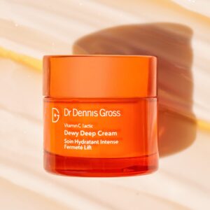 Dr Dennis Gross Vitamin C Lactic Dewy Deep Cream: Ultra-Rich, Replenishing Cream for a Dewy Finish, 2 oz