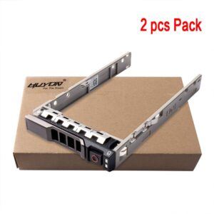 2pcs Pack 2.5" inch 8FKXC 08FKXC SAS SATA Hard Drive HDD Tray Caddy Compatible for Dell PowerEdge R630 R730 R730XD T630 R430 T430 PowerVault MD1420 MD3420 Series