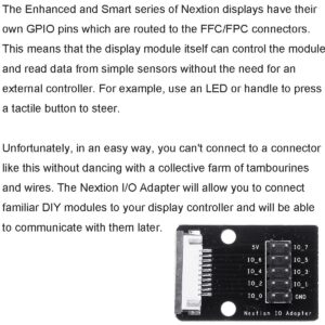 DKARDU Nextion IO Adapter GPIO Expansion Board with FFC Cable Dupont Cable for Nextion Enhanced 2.4" 2.8" 3.2" 3.5" 4.3" 5" 7 Intelligent Display 7 10.1 inch