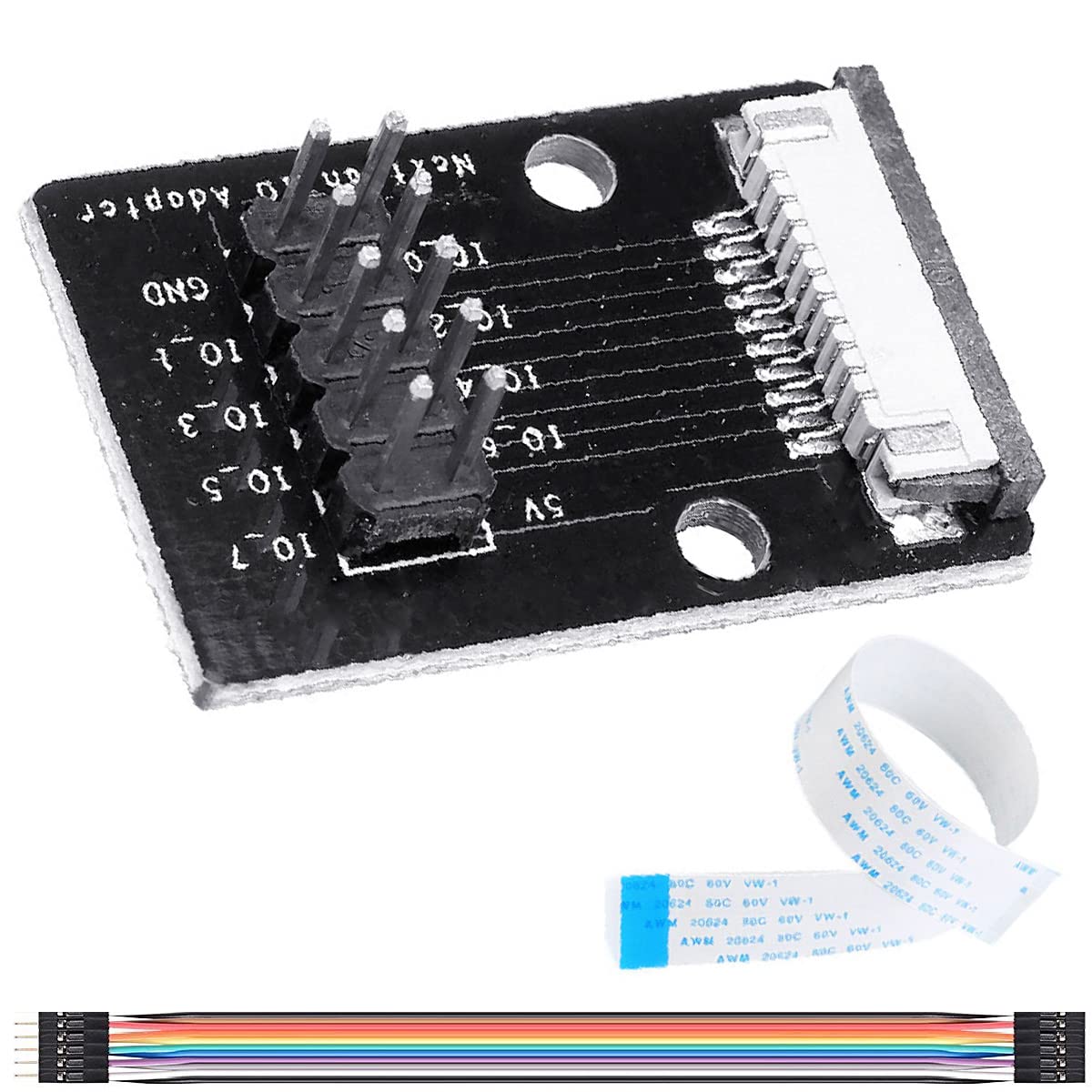 DKARDU Nextion IO Adapter GPIO Expansion Board with FFC Cable Dupont Cable for Nextion Enhanced 2.4" 2.8" 3.2" 3.5" 4.3" 5" 7 Intelligent Display 7 10.1 inch